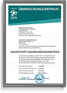 Sanierungsfachbetrieb Fachverband Schadstoffsanierung